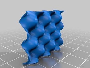 wave wall 3d print model - Mito3D