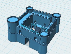 mittelalterliche Burg castello italia medioevo patenora Turm vairano 3d print model - Mito3D