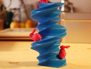 espiral de inclinação arte da matemática 3d print model - Mito3D