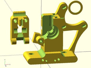 ultimate greg's wade's geared extruder - 24mm version 3d printer extruders fishbone greg herringbone p3steel prusa i3 wade 3d print model - Mito3D