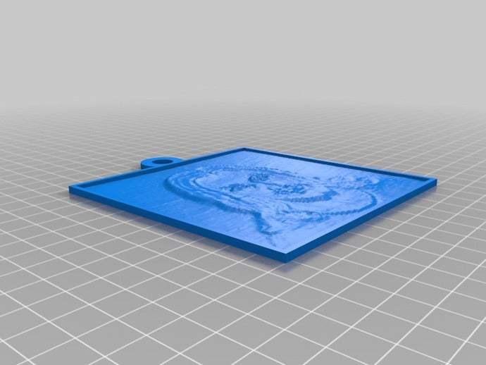 jésus christ 2d art personnalisé 3D print model - Mito3D