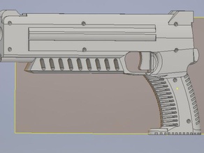 gun Praxis 4 hinzufügen detail original prop 3d print model - Mito3D