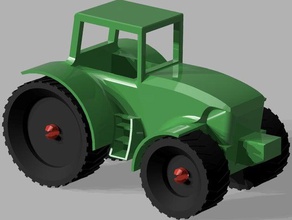 snap together farm tractor construction toys 3d print model - Mito3D