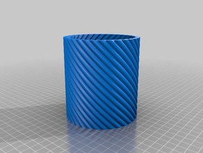 spiral vazo dekor özelleştirilmiş 3d print model - Mito3D