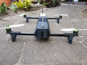raven version 2 quad-copter r c vehicles drone quadcopter 3d print model - Mito3D