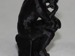 thinker sculptures makeredchalle makeredchallenge seetheworld 3d print model - Mito3D