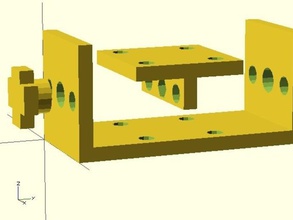 modulaire empilable 1-axe de positionnement manuel la scène l'ingénierie l'équipement laboratoire l'appareil science 3d print model - Mito3D