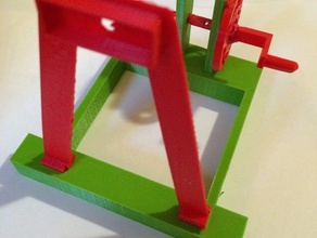 kumdan kale kuşatma motoru mekanik oyuncaklar buildacastle mancınık 3d print model - Mito3D