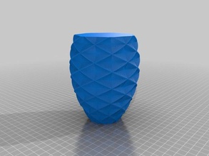 customized polygon vase decor 3d print model - Mito3D