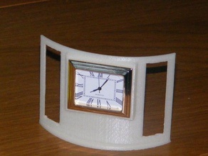 rectangle face clock printed gadgets 3d print model - Mito3D