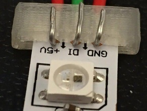 neopixel strip friction fitting electronics adafruit 3d print model - Mito3D