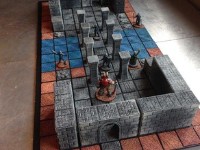 wayfarer tactics modular terrain system simple stonework toys & games 28mm boardgame dungeon fantasy game gaming ill gotten miniature multiverse rpg ruins scifi strategy tabletop wargame wargaming 3d print model - Mito3D