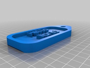 il mio personalizzato portachiavi - più facile rimuovere su misura 3d print model - Mito3D