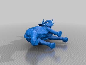 koleksiyon 3d taranmış nesneler diğer tavuk fil yüz özellikli Heykeli 3d print model - Mito3D