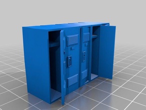 okul lockers modelleri kıyamet rpg wargaming zombi 3d print model - Mito3D