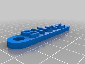 llavero Gümüş organizasyon özelleştirilmiş 3d print model - Mito3D