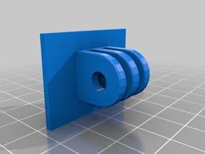 simple gopro mount camera double sided tape 3d print model - Mito3D