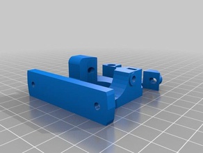compact bowden extruder mk7 e3d tube holder 3d printer extruders 3d print model - Mito3D