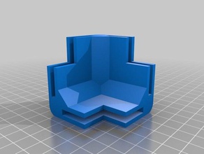 corner block 4mm plywood box parts customized 3d print model - Mito3D