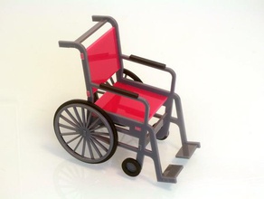 1 12 Maßstab Rollstuhl laser-schneiden von Dateien Modell Möbel aub ba modelmaking bmakers Stuhl schneiden dolls house laser rhino 3d skalieren Hilfsmittel für den Unterricht Lehre design Lehr-Beispiel Lehr-tool Rad 3d print model - Mito3D