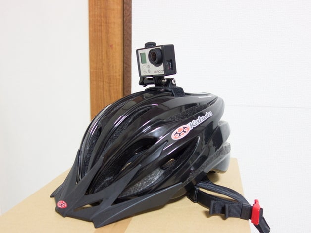 gopro mount bike helmet camera bicycle 3D print model - Mito3D