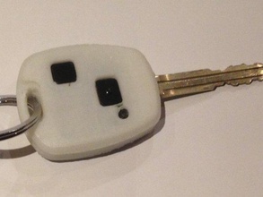 toyota key case remote button replacement parts 3d print model - Mito3D