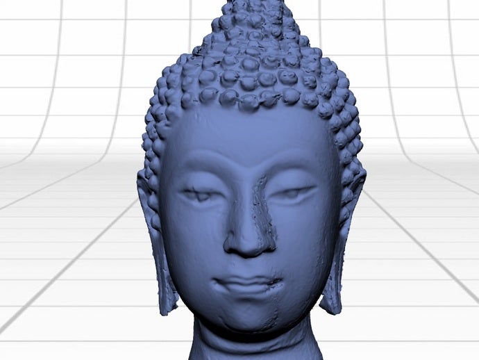 antique budda head scans replicas 3d printing scan 3D print model - Mito3D