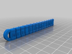 meu personalizados estante porta-chaves chaveiros personalizado 3d print model - Mito3D
