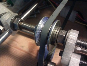 slip-on prusa belt bushing other 608zz bearing binding idler pulley 3d print model - Mito3D