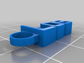 los - mensagem personalizada chaveiro organização personalizado 3d print model - Mito3D