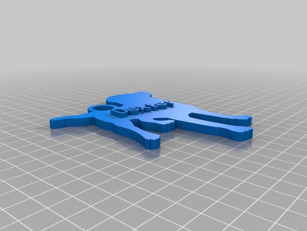 dexter llavero llaveros personalizado 3D print model - Mito3D