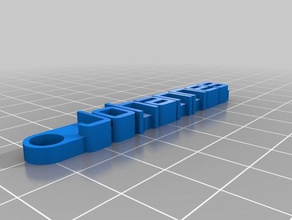 keychain johannes organization customized 3d print model - Mito3D