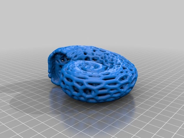 voronoi shell esculturas 3D print model - Mito3D