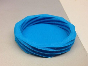 kase-bardak altlığı şey ev kase coaster yemek 3d print model - Mito3D