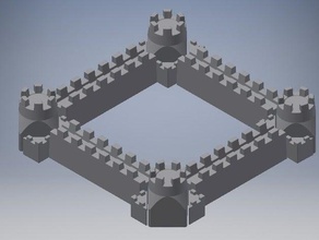 tileable kumdan kale kalıp matematik sanatı buildacastle 3d print model - Mito3D