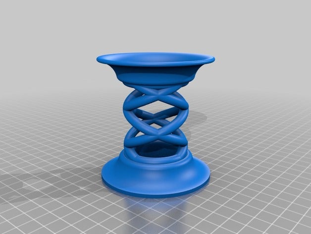 spiral candle holder kitchen & dining stand 3D print model - Mito3D