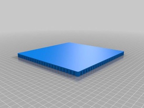 customisable anti-curl cuboid base plate prusa i3 3d printing tests customized 3d print model - Mito3D