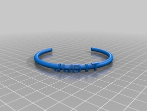 meu texto personalizado anel pulseira coroa coisa judit a moda 3d print model - Mito3D