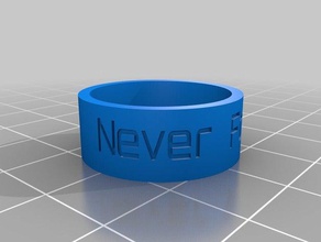never forget ring rings customized 3d print model - Mito3D