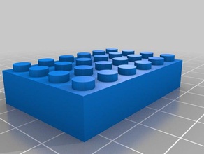 pendiente de ladrillo 3x2 juguetes construcción personalizado 3d print model - Mito3D