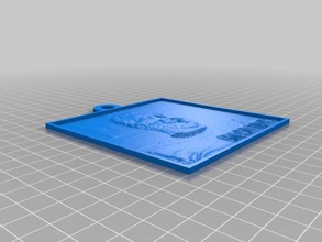 allan davis lithopane 2d art personalizzato 3d print model - Mito3D