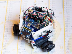 w3w-bot wifi 3-wheeled robot robotics arduino esp8266 imu sonar 3d print model - Mito3D