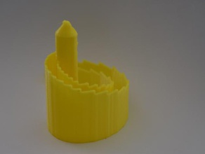 espiral logarítmica castelo arte da matemática buildacastle vapor haste tvy 3d print model - Mito3D