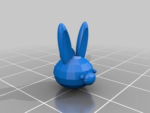 bunny charm pequeño La impresión en 3d el encanto crear lindo conejito kawaii conejo 3d print model - Mito3D