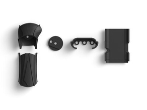trompeta dispositivo adaptable la música tecnología de adaptación brazo gauntlet cola milano diapositiva habilitar prótesis soporte palma mano imprimibles adaptador titular 3d print model - Mito3D