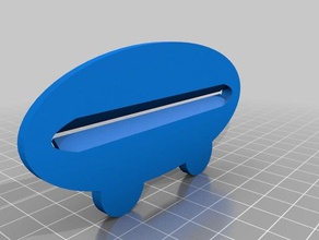 pasta-pusher ampia bocca della rana bagno incollare pusher il tubo 3d print model - Mito3D