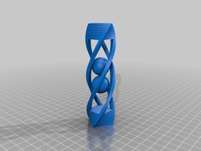 il mio personalizzata a sfera s cage twist l'arte interattiva su misura 3d print model - Mito3D