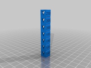pla temp de calibración la torre La impresión en 3d las pruebas personalizado 3d print model - Mito3D