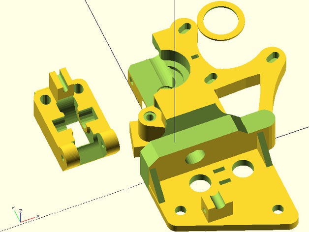 ultimate greg's wade's geared extruder - bowden version 3d printer extruders fishbone greg herringbone wade 3D print model - Mito3D