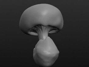 amanita hemibapha 002 a arte cogumelo natureza 3d print model - Mito3D